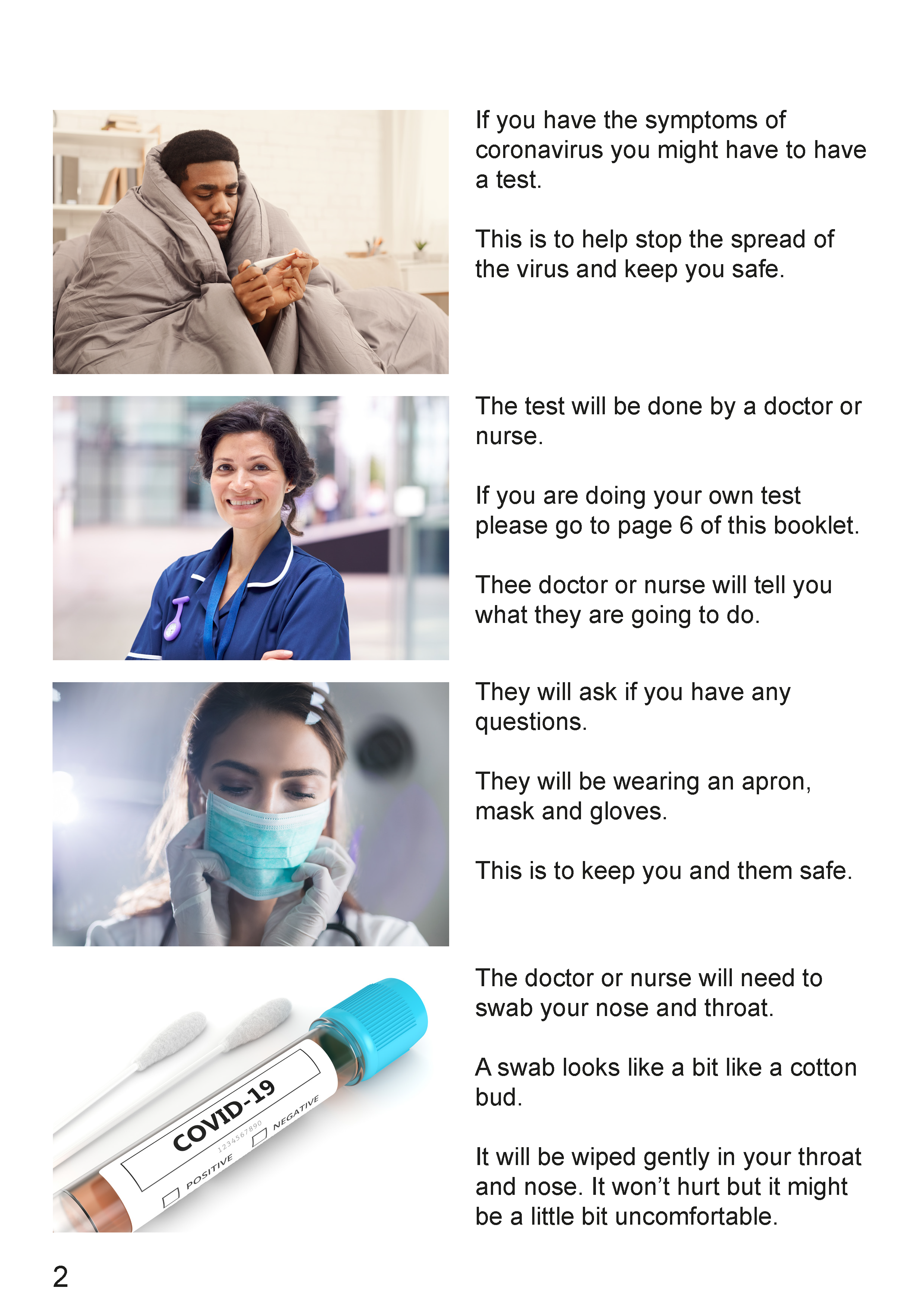 Testing Soon Testing for Coronavirus - An EasyRead Guide - Talking Media ...