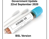 BSL Version – Government update 22.09.2020