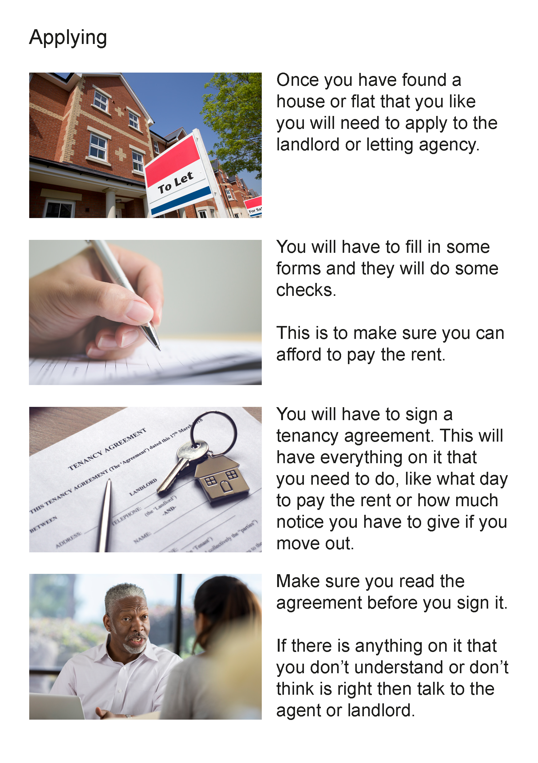 Finding somewhere to live An easy read guide Talking Media